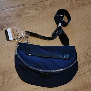 Wind Took navy fanny pack cross body bag new